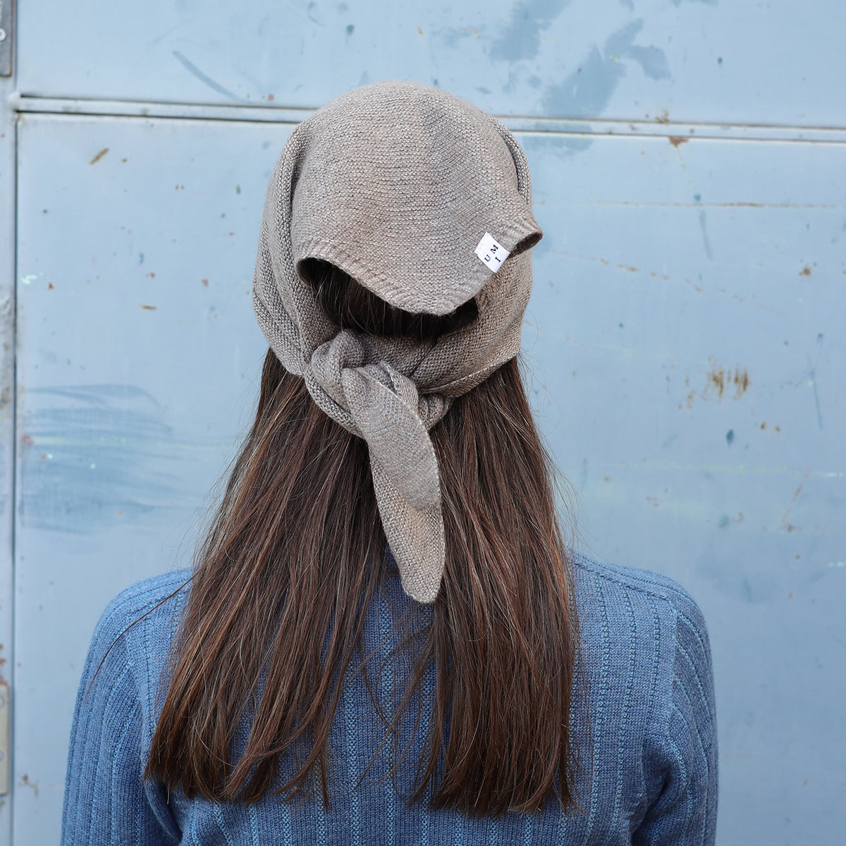 Triangle Knit Scarf - Organic Linen/Merino Plant Dyed