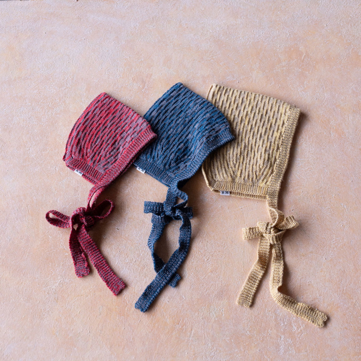 Baby Bonnet - 100% Organic Plant Dyed GOTS Merino Wool (0-24m)