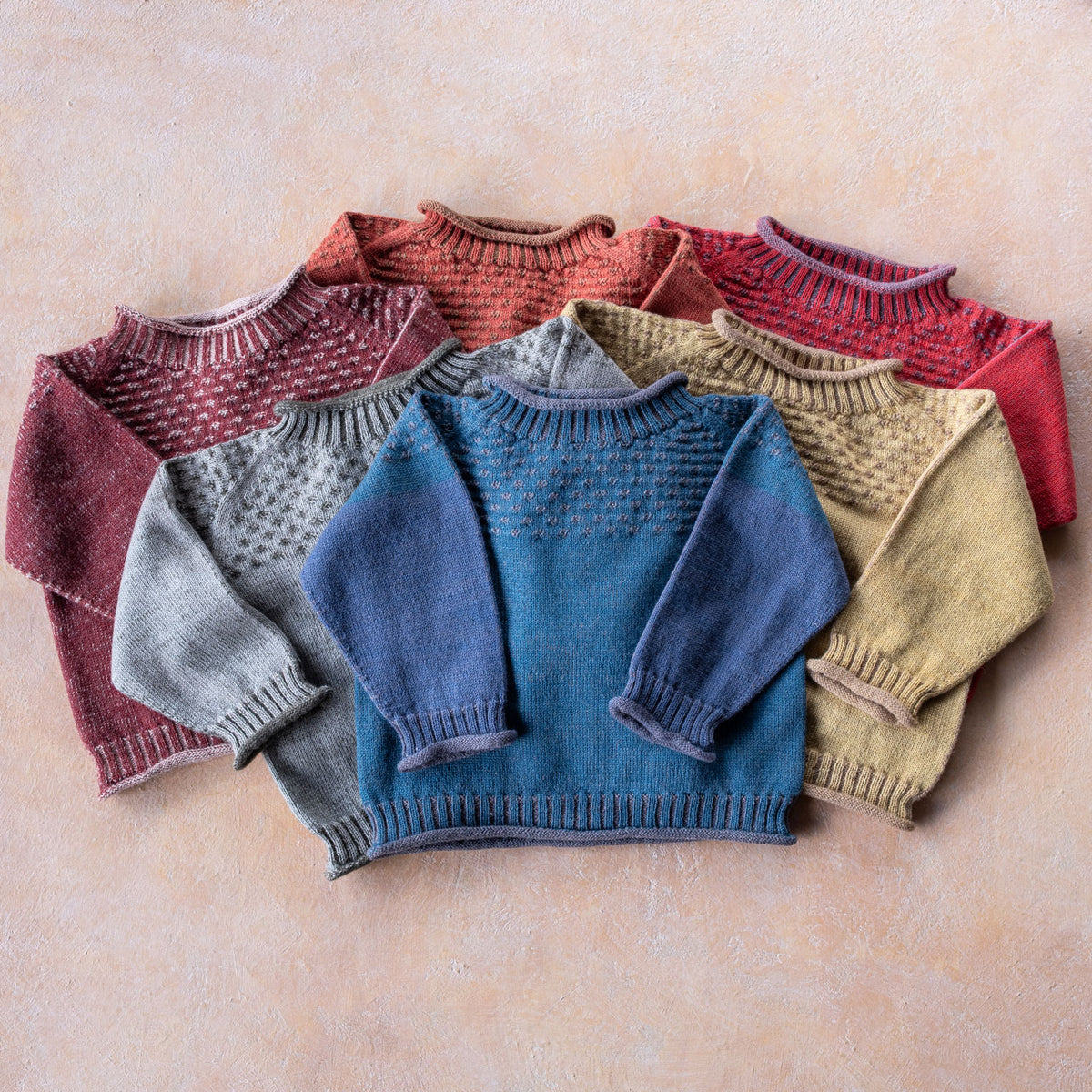 Smocked Baby Jumper - 100% Organic Plant Dyed GOTS Merino Wool (0-3y)