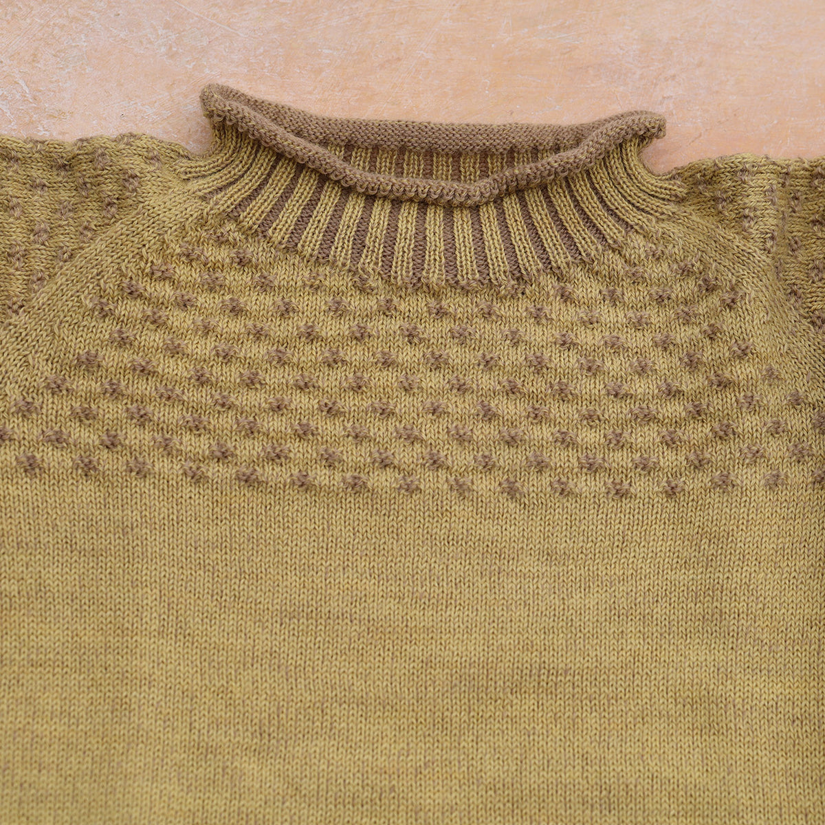 Smocked Baby Jumper - 100% Organic Plant Dyed GOTS Merino Wool (0-3y)