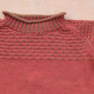 Smocked Baby Jumper - 100% Organic Plant Dyed GOTS Merino Wool (0-3y)