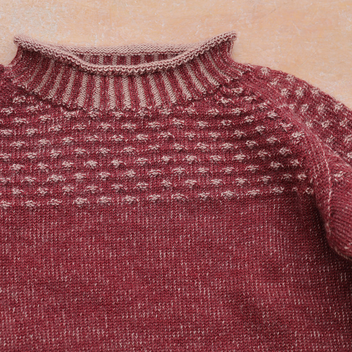 Smocked Baby Jumper - 100% Organic Plant Dyed GOTS Merino Wool (0-3y)