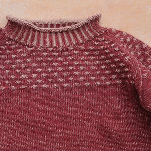 Smocked Baby Jumper - 100% Organic Plant Dyed GOTS Merino Wool (0-3y)
