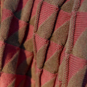 Baby Blanket Triangles - 100% Organic Plant Dyed GOTS Merino Wool (95x80m)