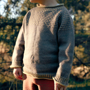 Smocked Baby Jumper - 100% Organic Plant Dyed GOTS Merino Wool (0-3y)