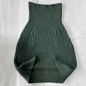 Mia Rib Knit Bellywarmer Skirt - Midi - 100% Extrafine Merino