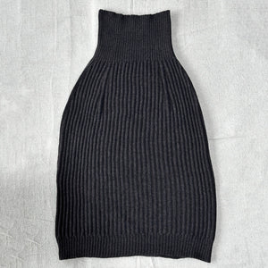 Mia Rib Knit Bellywarmer Skirt - Midi - 100% Extrafine Merino
