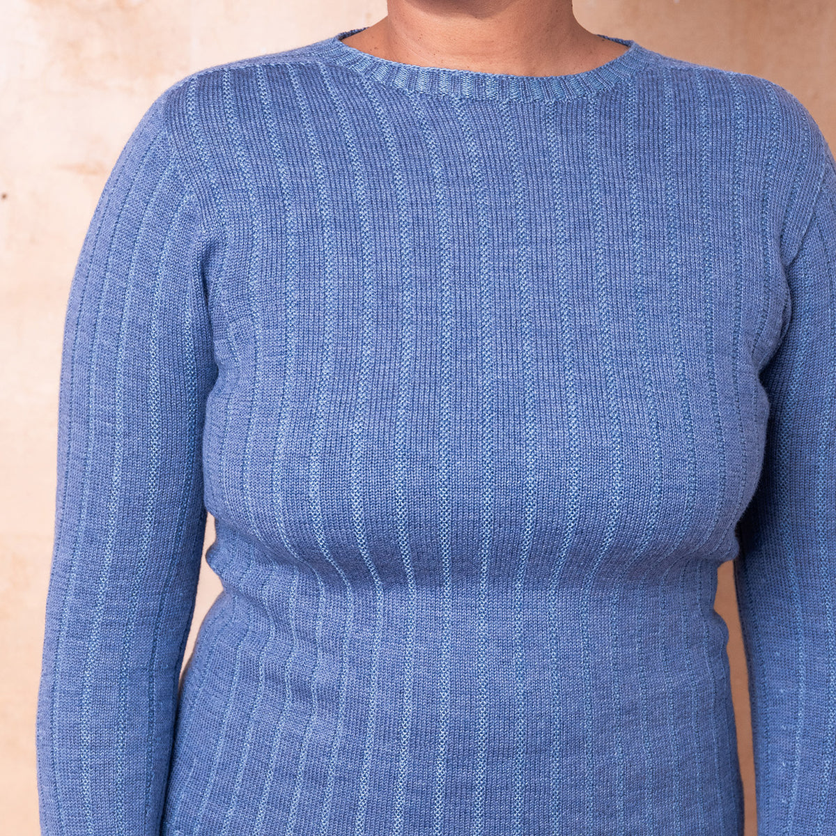 Nico Pullover - 100% Extra Fine Merino - Azure Blue