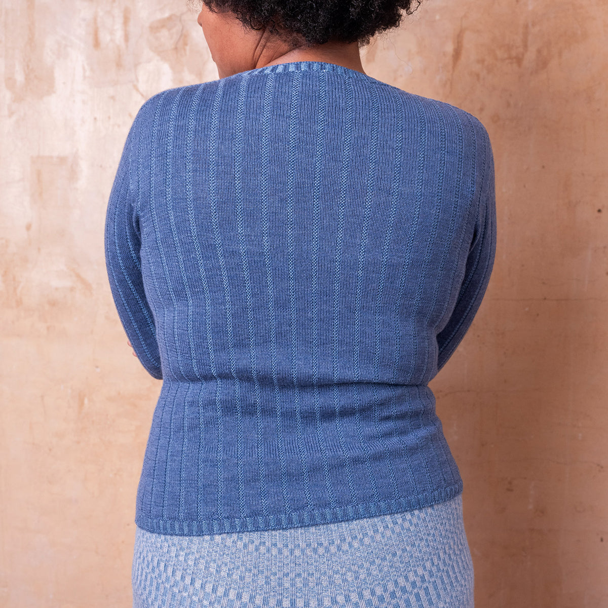 Nico Pullover - 100% Extra Fine Merino - Azure Blue