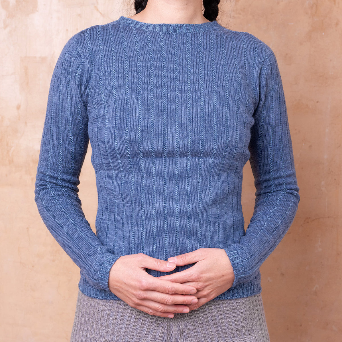 Nico Pullover - 100% Extra Fine Merino - Azure Blue