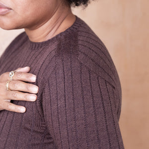 Nico Pullover - 100% Extra Fine Merino - Dark Chocolate *Pre-Order