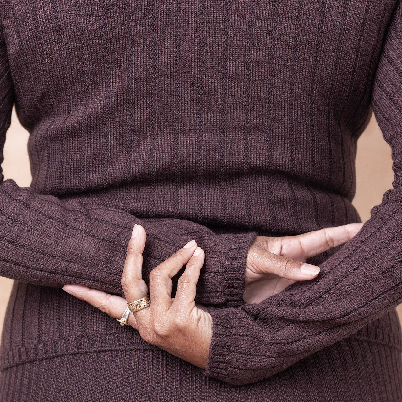 Nico Pullover - 100% Extra Fine Merino - Dark Chocolate *Pre-Order