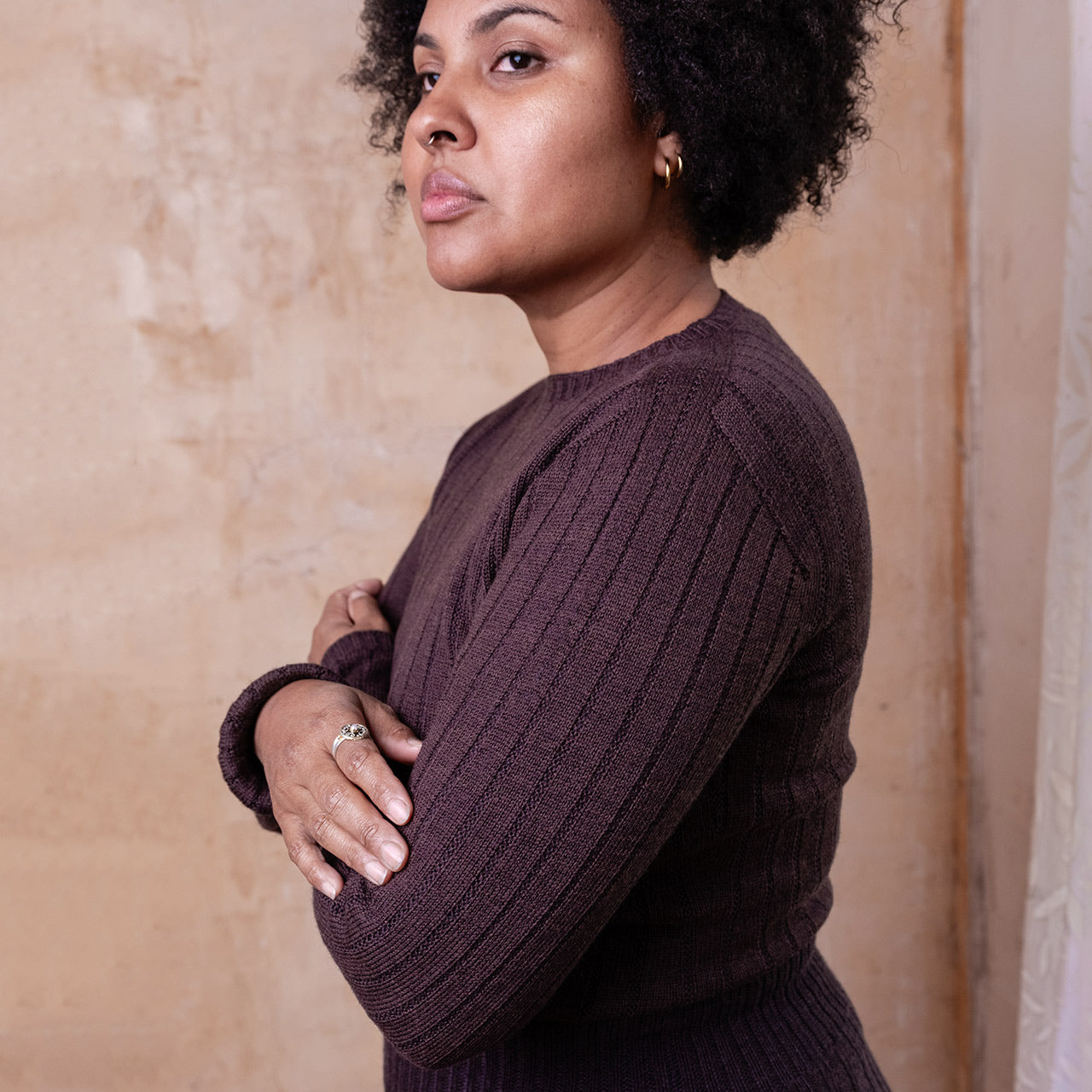 Nico Pullover - 100% Extra Fine Merino - Dark Chocolate