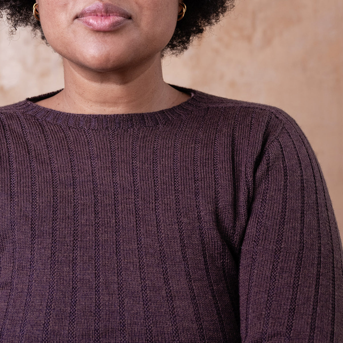 Nico Pullover - 100% Extra Fine Merino - Dark Chocolate *Pre-Order