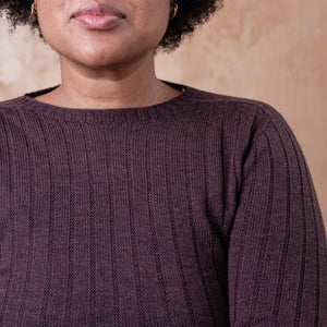 Nico Pullover - 100% Extra Fine Merino - Dark Chocolate *Pre-Order