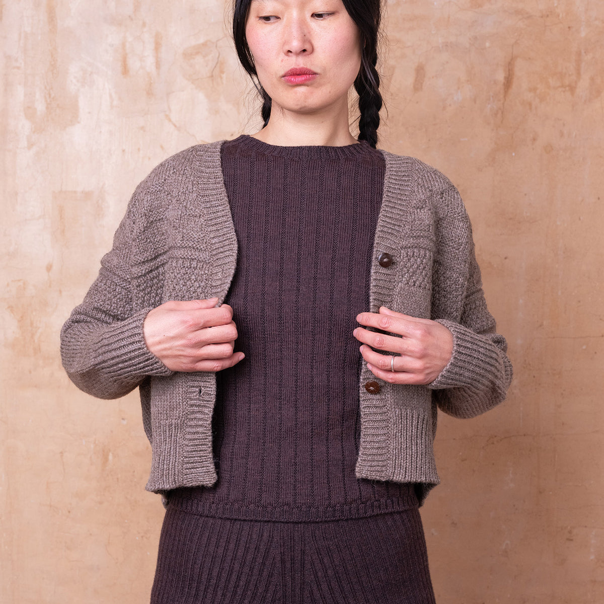 Nico Pullover - 100% Extra Fine Merino - Dark Chocolate *Pre-Order
