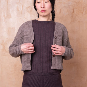 Nico Pullover - 100% Extra Fine Merino - Dark Chocolate *Pre-Order