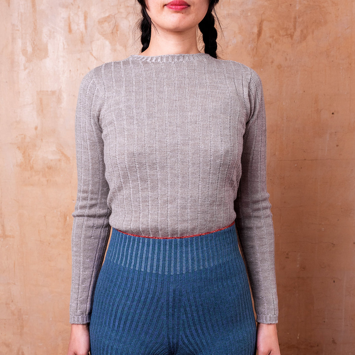 Nico Pullover - 100% Extra Fine Merino - Warm Grey
