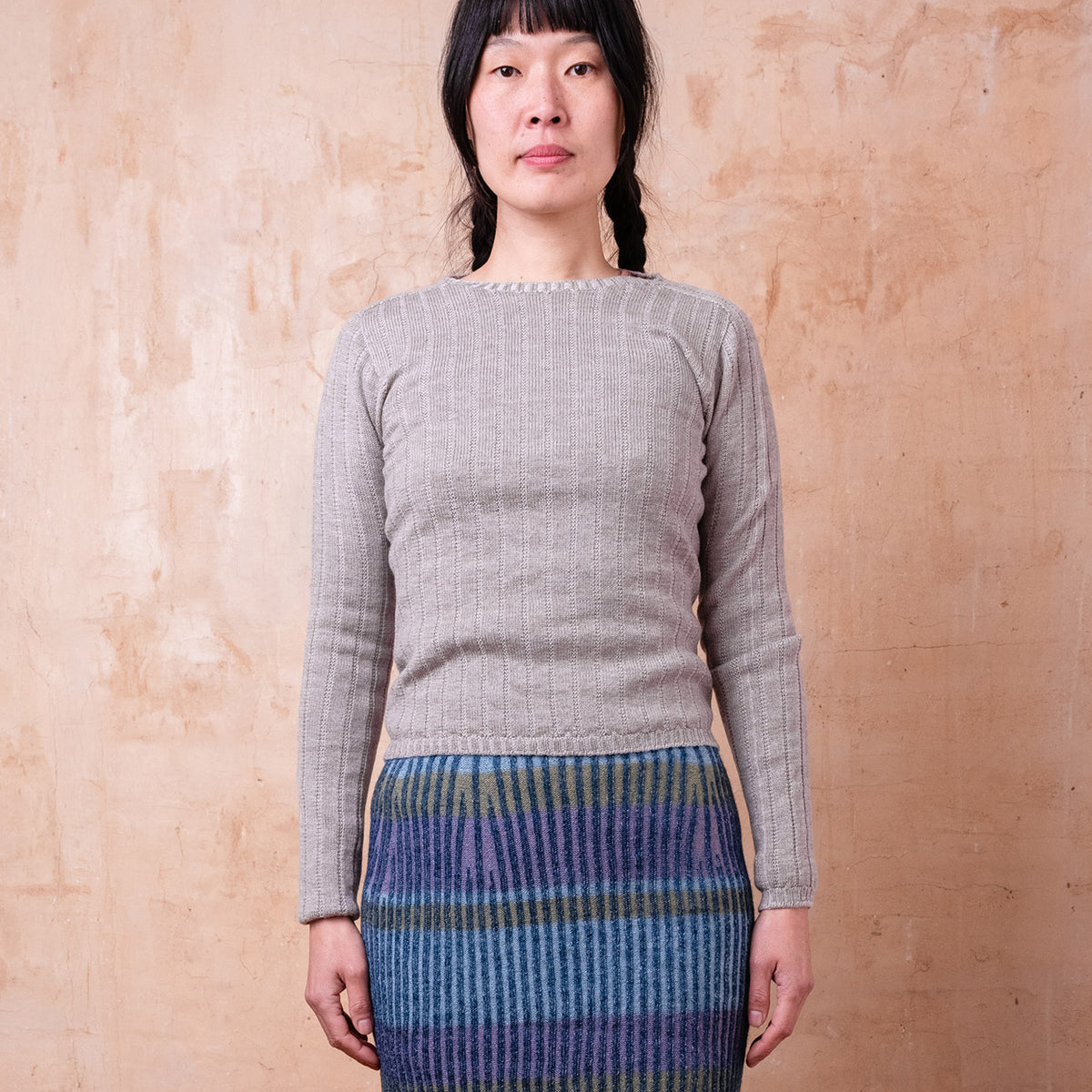 Nico Pullover - 100% Extra Fine Merino - Warm Grey