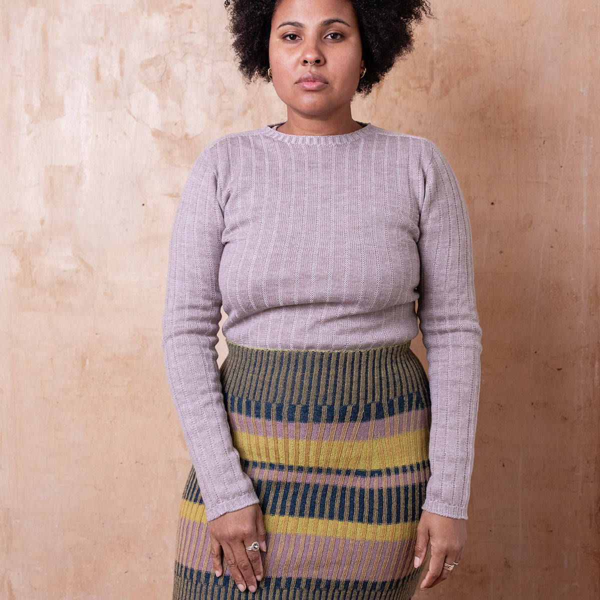 Nico Pullover - 100% Extra Fine Merino - Warm Grey