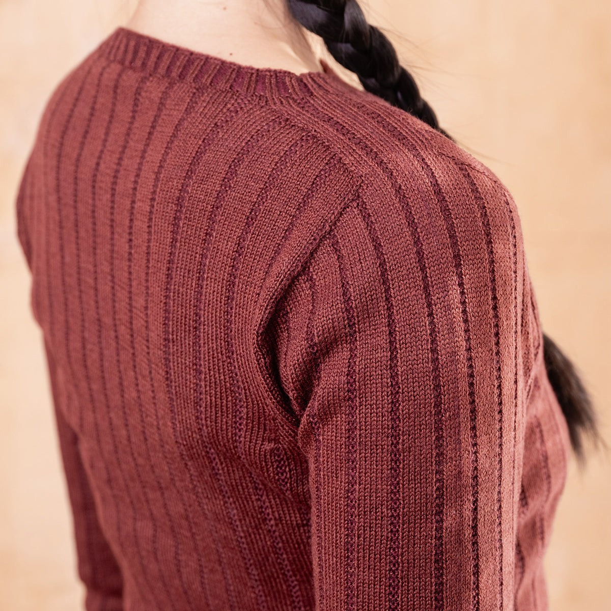 Nico Pullover - 100% Extra Fine Merino - Marsala *Pre-Order