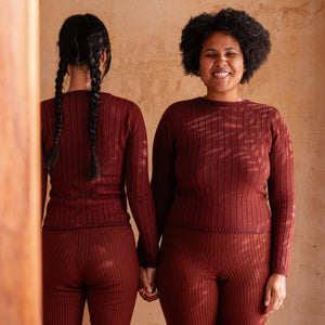 Nico Pullover - 100% Extra Fine Merino - Marsala *Pre-Order