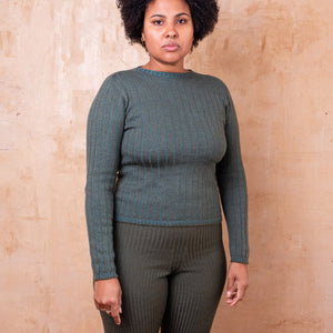 Nico Pullover - 100% Extra Fine Merino - Olive