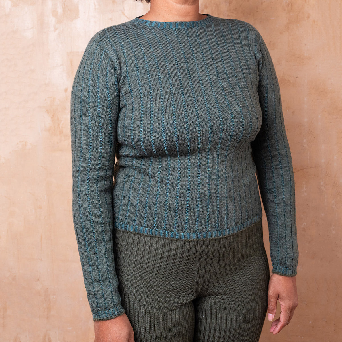 Nico Pullover - 100% Extra Fine Merino - Olive