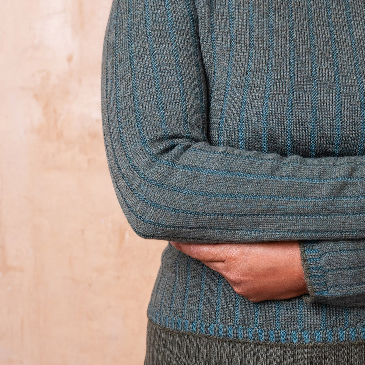 Nico Pullover - 100% Extra Fine Merino - Olive