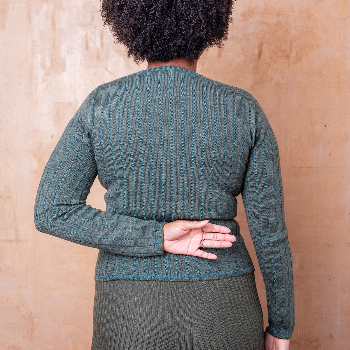 Nico Pullover - 100% Extra Fine Merino - Olive