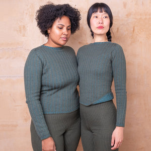 Nico Pullover - 100% Extra Fine Merino - Olive