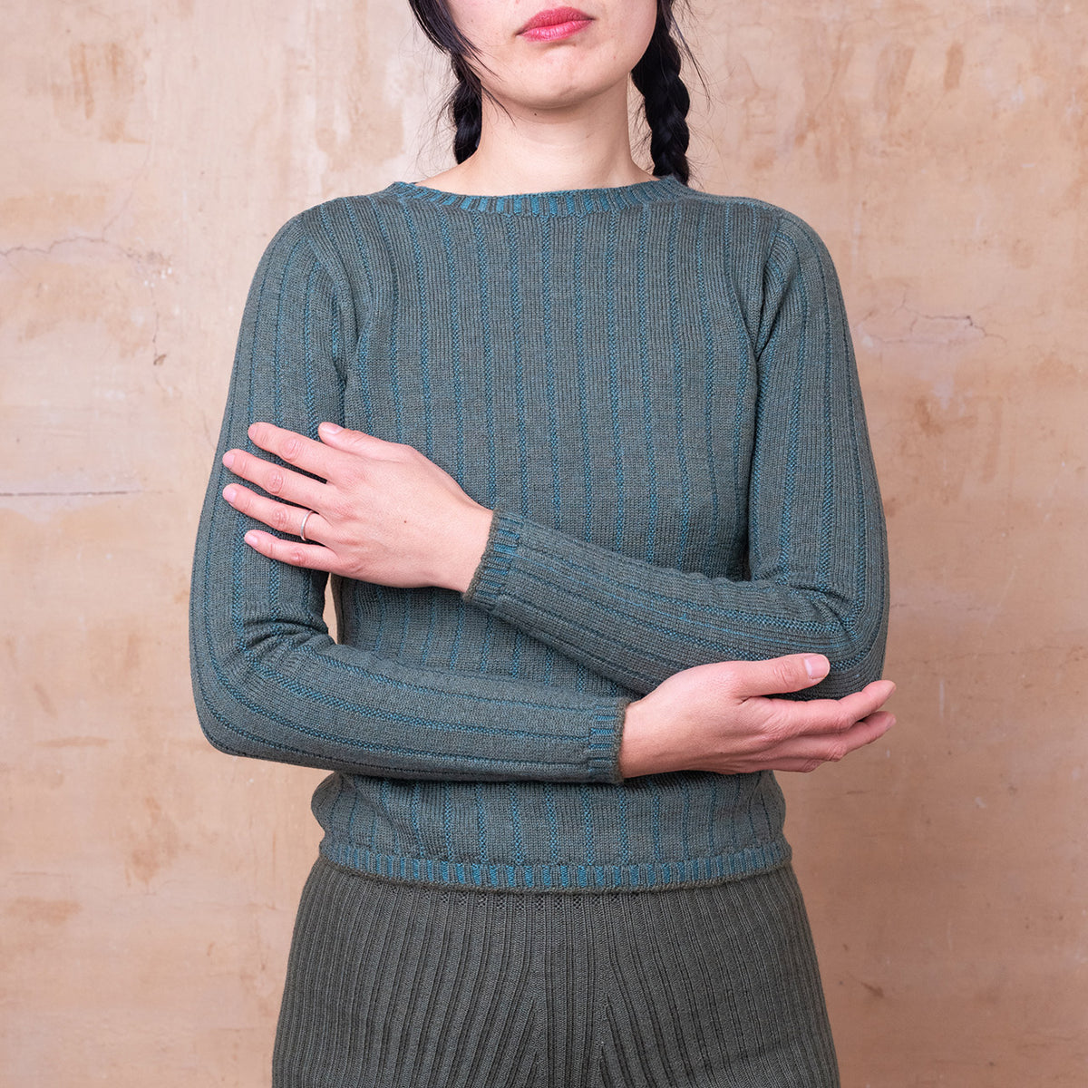 Nico Pullover - 100% Extra Fine Merino - Olive