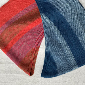 Triangle Knit Scarf - 100% Organic Plant Dyed GOTS Merino