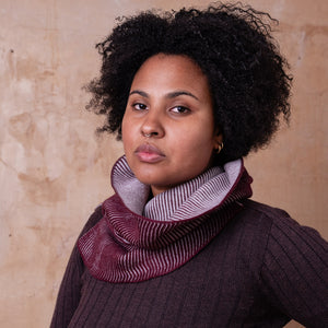 Brioche Split Cowl - 100% Extrafine Merino