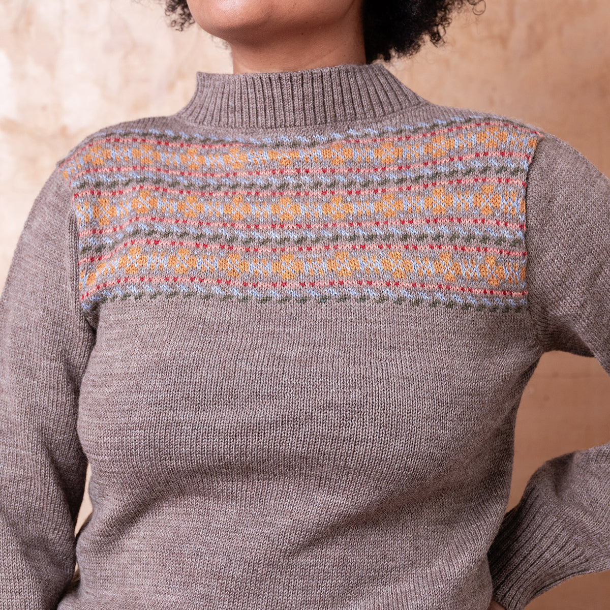 Fara Fairisle Vintage Yoke Sweater - Highland Wool