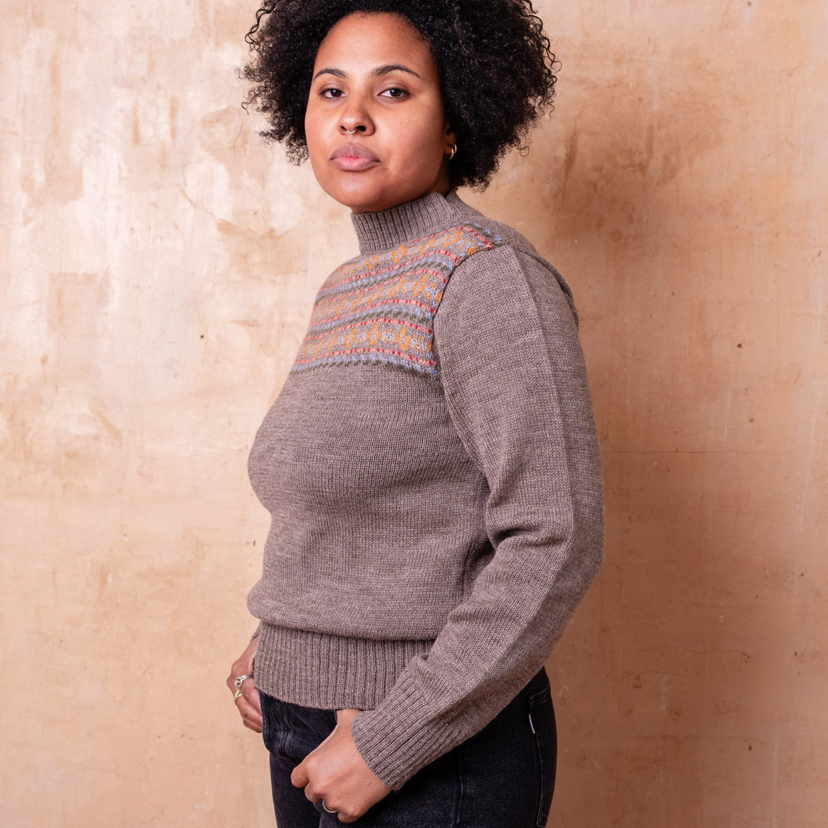 Fara Fairisle Vintage Yoke Sweater - Highland Wool