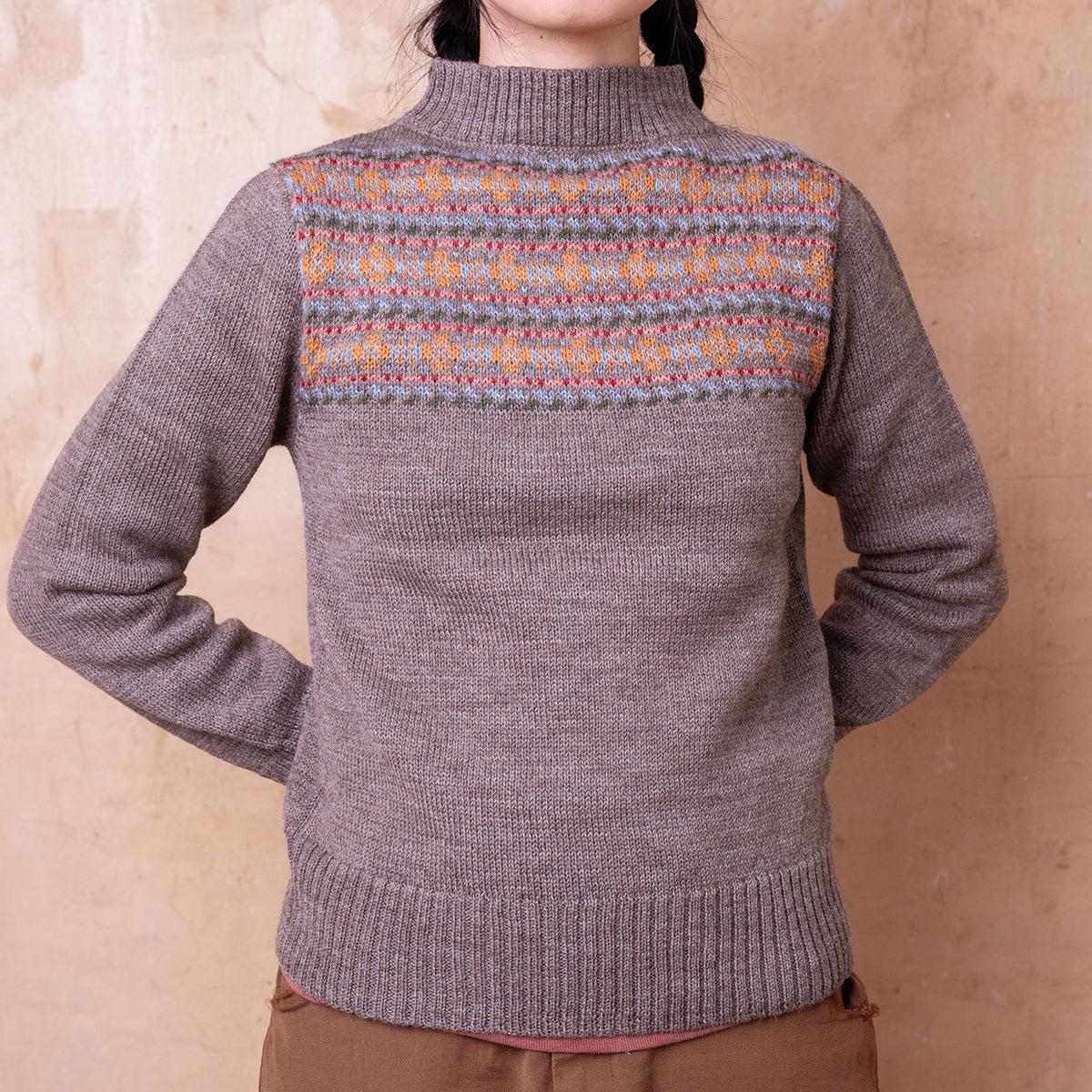 Fara Fairisle Vintage Yoke Sweater - Highland Wool