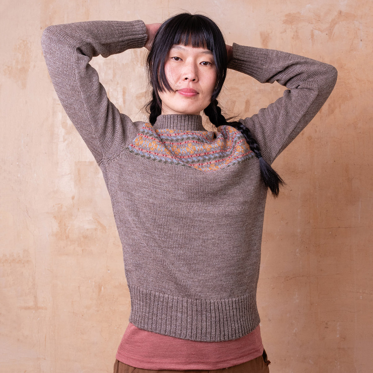 Fara Fairisle Vintage Yoke Sweater - Highland Wool