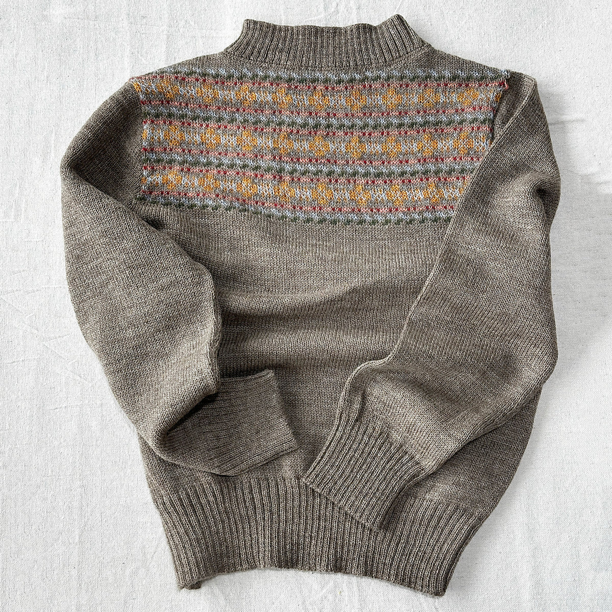 Fara Fairisle Vintage Yoke Sweater - Highland Wool