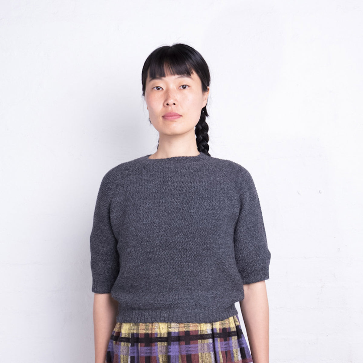 Women's Lise Half Sleeve Sweater - 100% Baby Alpaca - Sherbet (S-L)