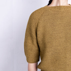 Women's Lise Half Sleeve Sweater - 100% Baby Alpaca - AW25 Peacock (S-L) *Returning Soon