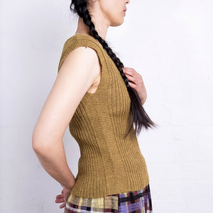 Women's Rico Vest - 100% Baby Alpaca - Light Brown (S-L)