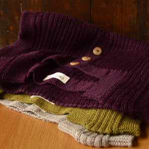 Women's Rico Vest - 100% Baby Alpaca - Aubergine (S-M)