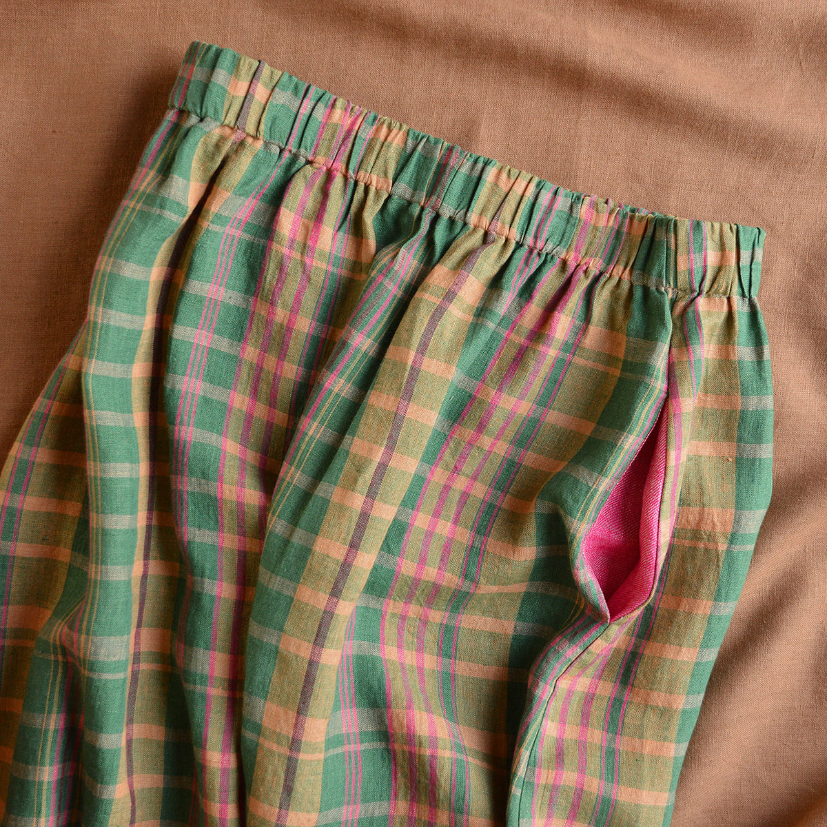 Pocket Skirt - 100% European Linen - Mad Hatter (Women S-L)