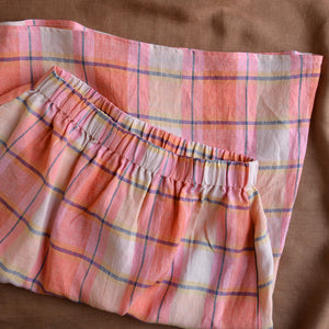 Pocket Skirt - 100% European Linen - Mon Fleur (Women S-L)