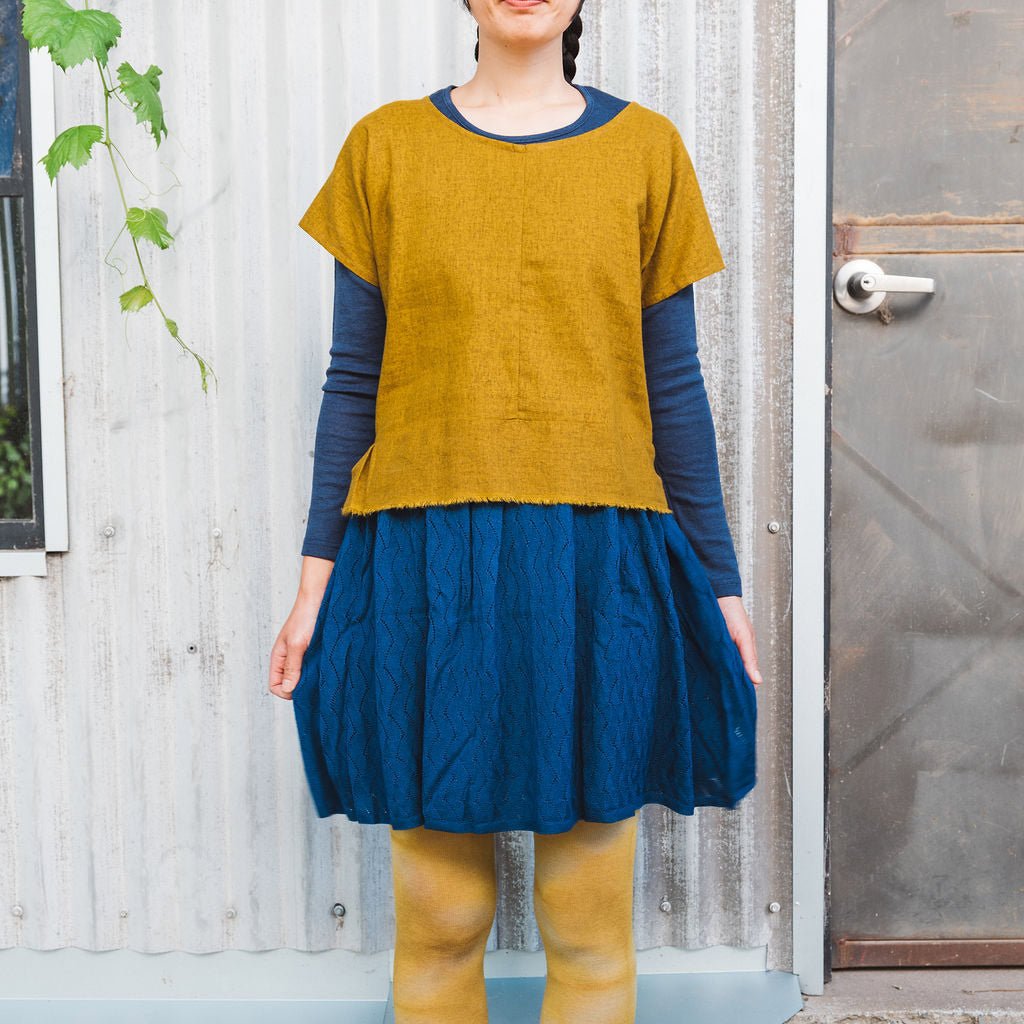 Pieces Top - Organic Linen/Cotton - Dijon (Women S-L)