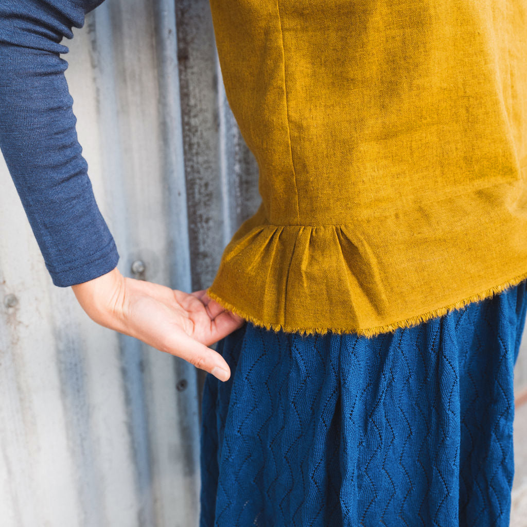 Pieces Top - Organic Linen/Cotton - Dijon (Women S-L)