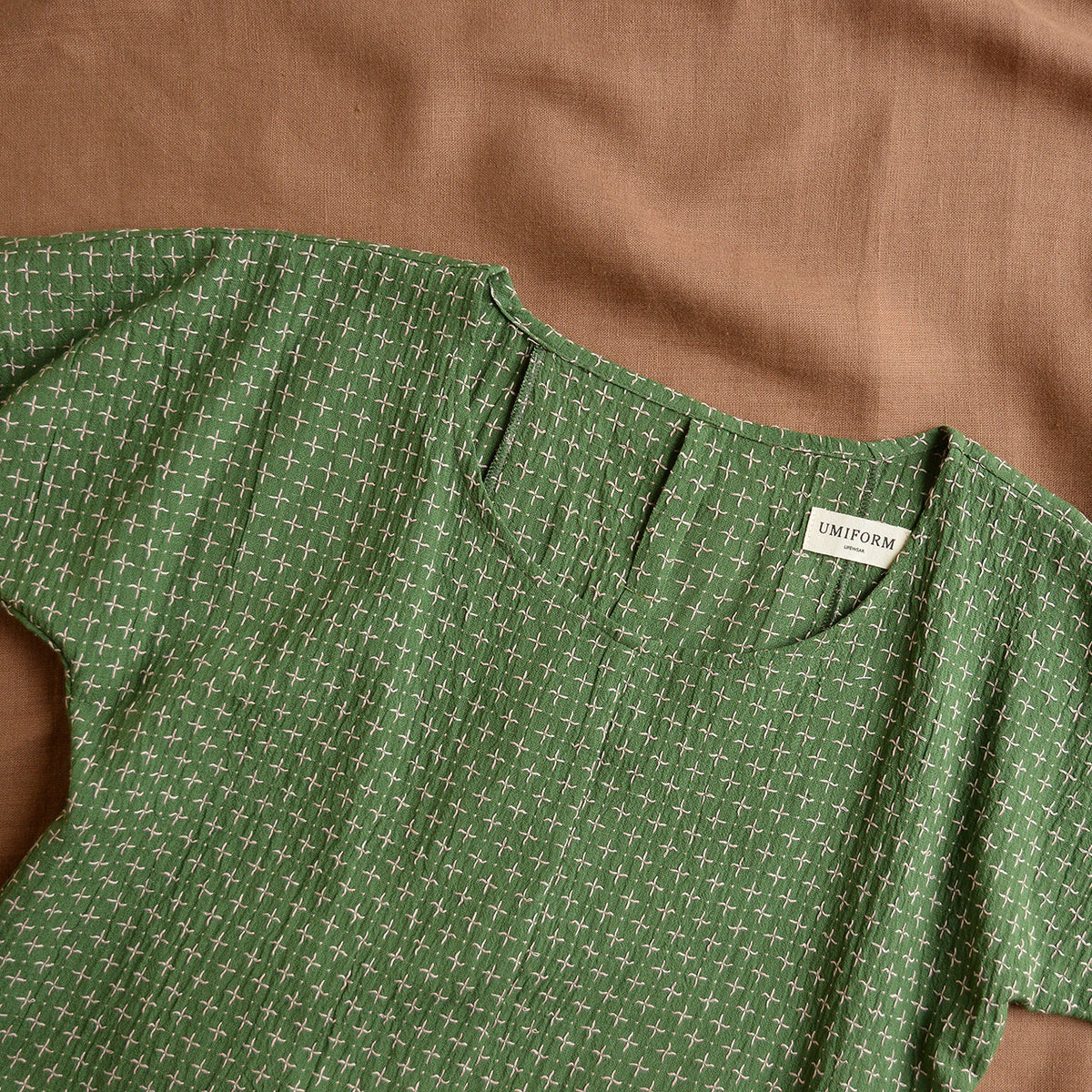 Cross Stitch Pieces Top - 100% Indian Cotton Muslin - Sweet Pea (Women S-L)