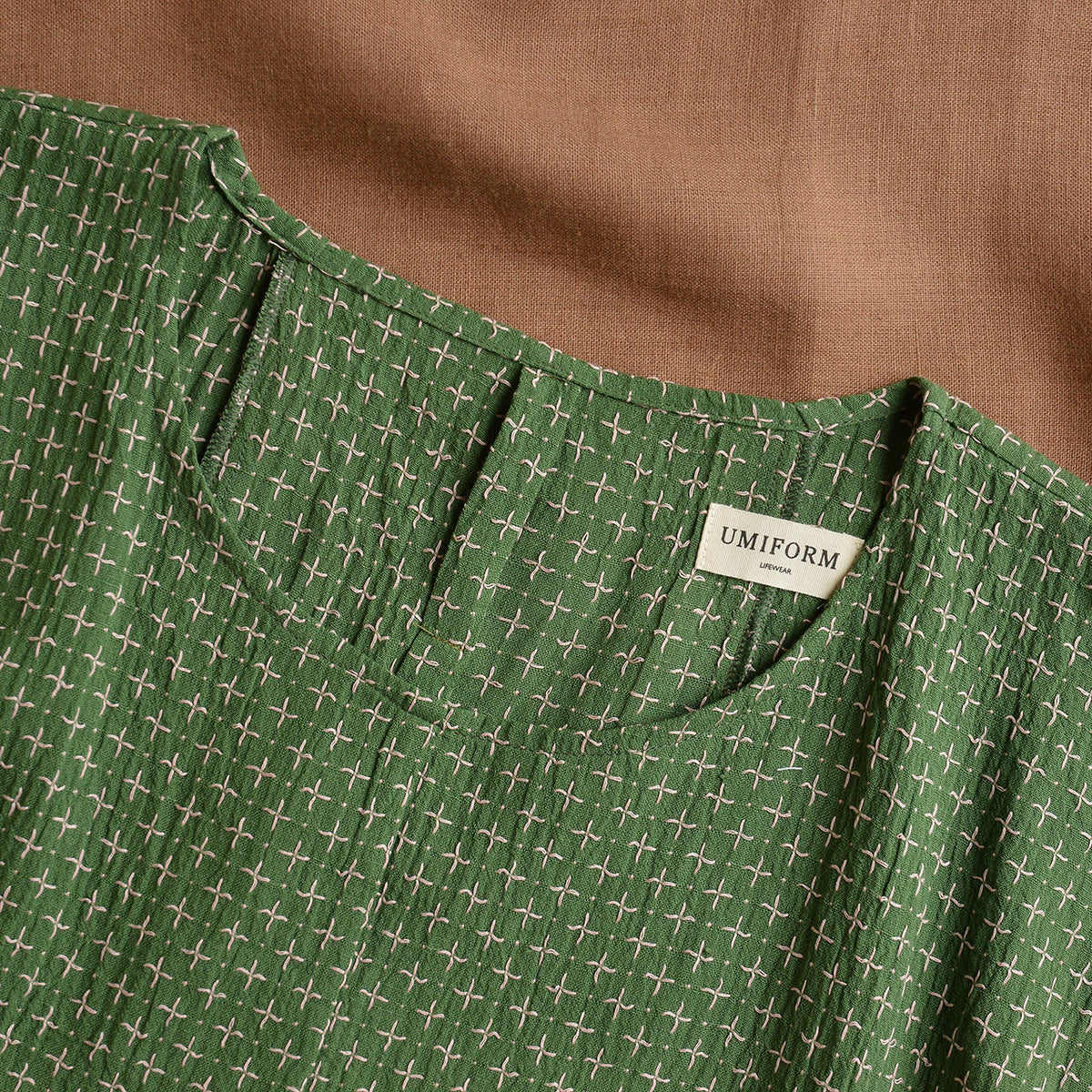 Cross Stitch Pieces Top - 100% Indian Cotton Muslin - Sweet Pea (Women S-L)