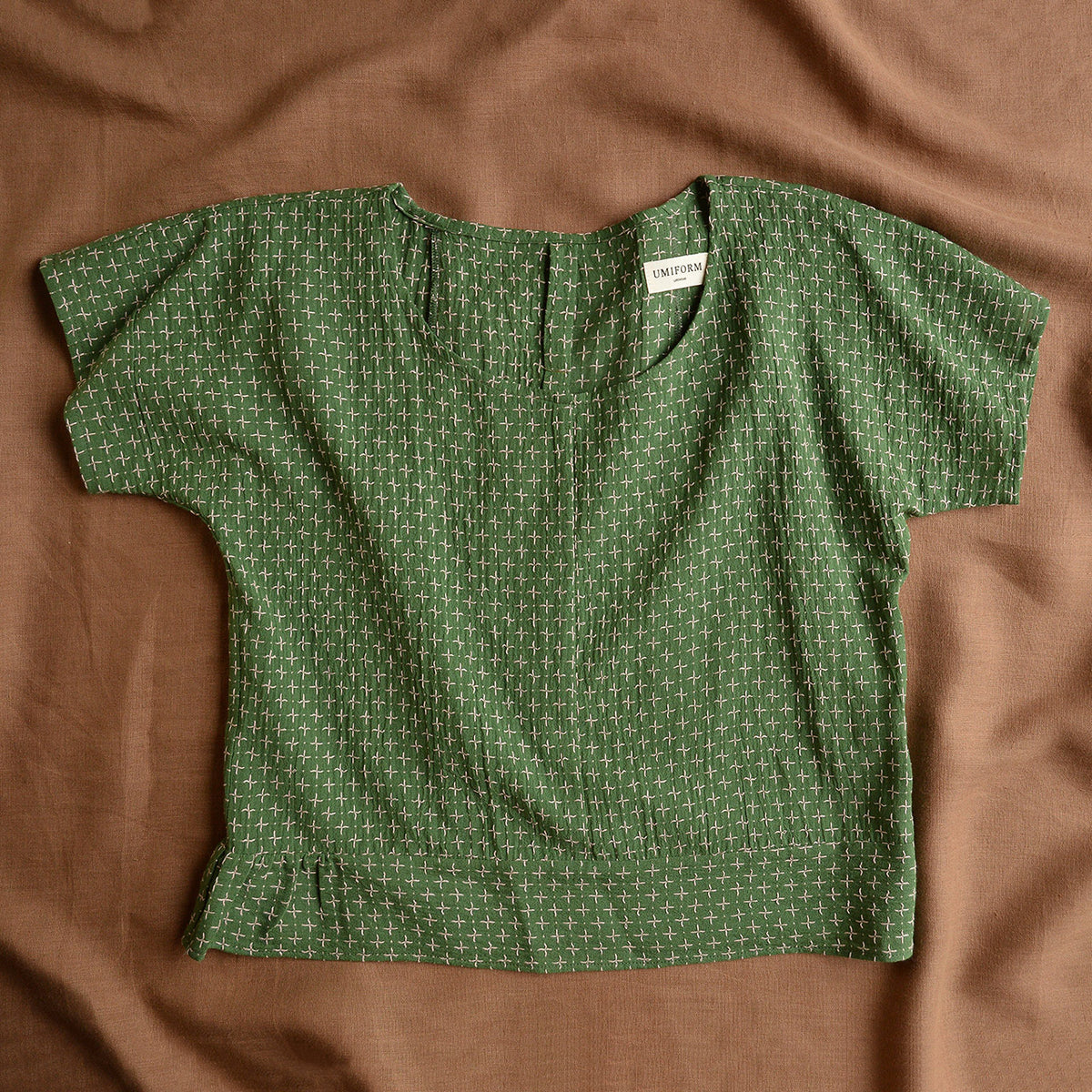 Cross Stitch Pieces Top - 100% Indian Cotton Muslin - Sweet Pea (Women S-L)